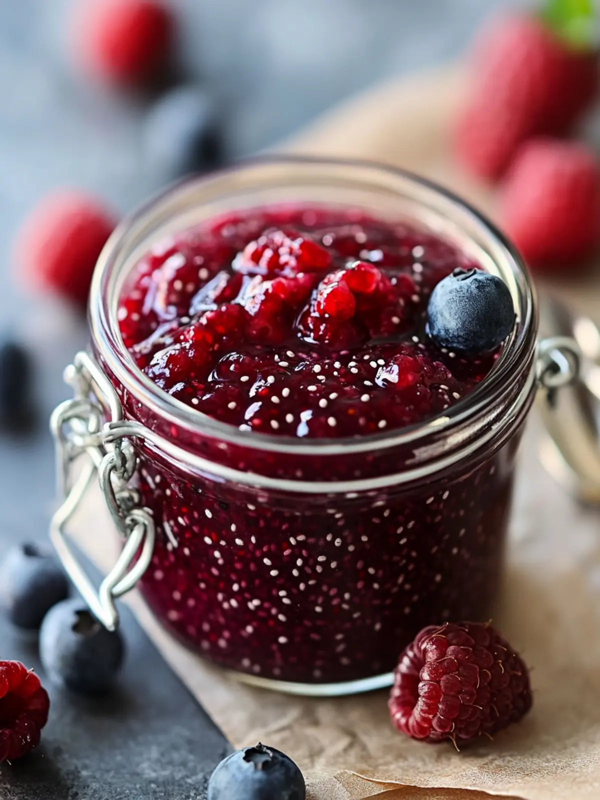 Easy Berry Chia Seed Jam
