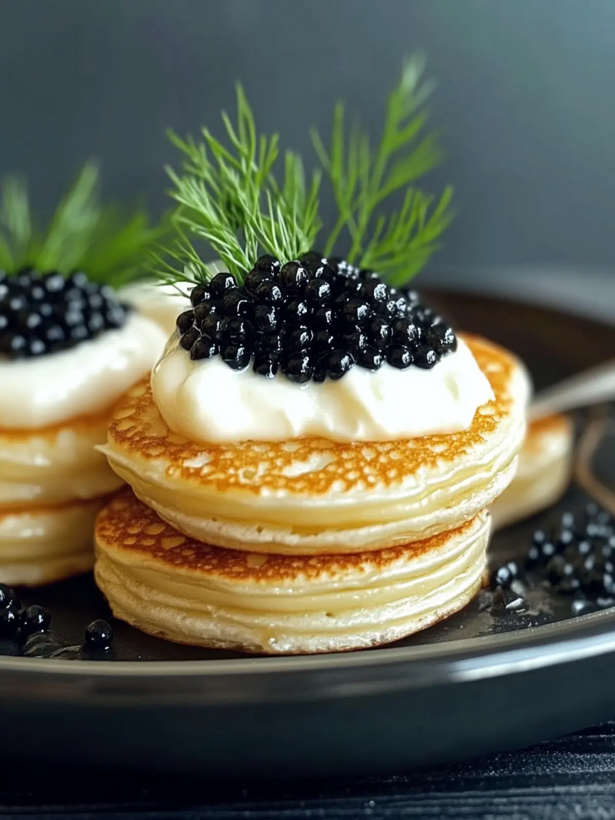 Caviar & Homemade Blini with Crème Fraîche: Your Luxurious Feast 2 Caviar & Homemade Blini with Crème Fraîche: A Luxurious Treat