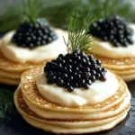 Caviar & Homemade Blini with Crème Fraîche: A Luxurious Treat