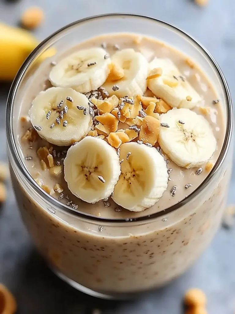 Delicious Peanut Butter Banana Overnight Oats Recipe