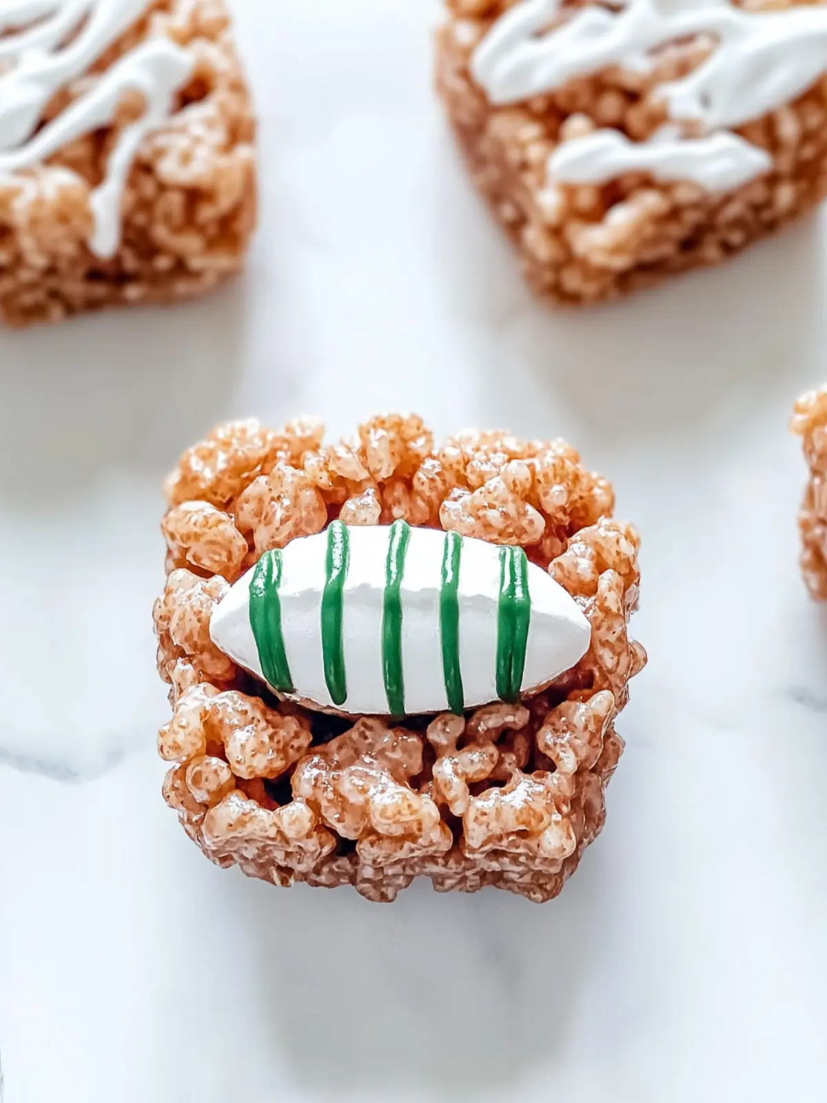 Football Rice Krispy Treats