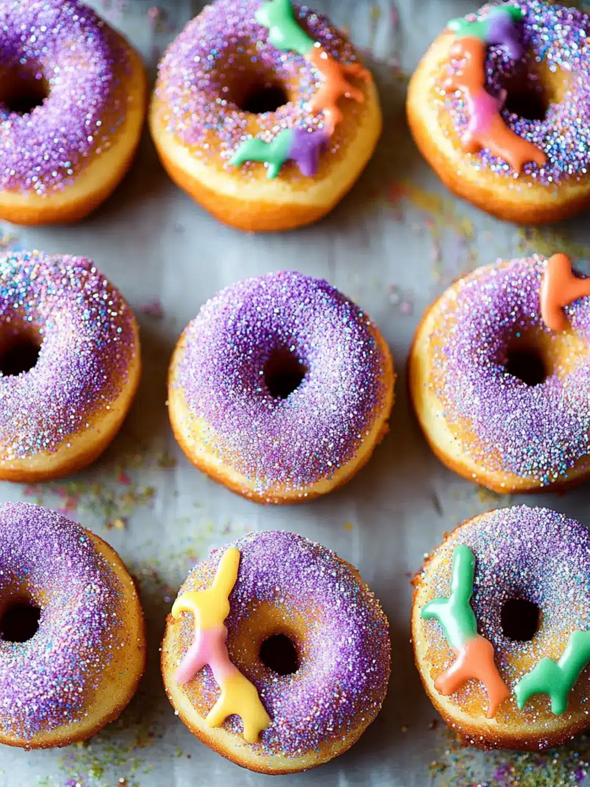 King Cake Doughnuts