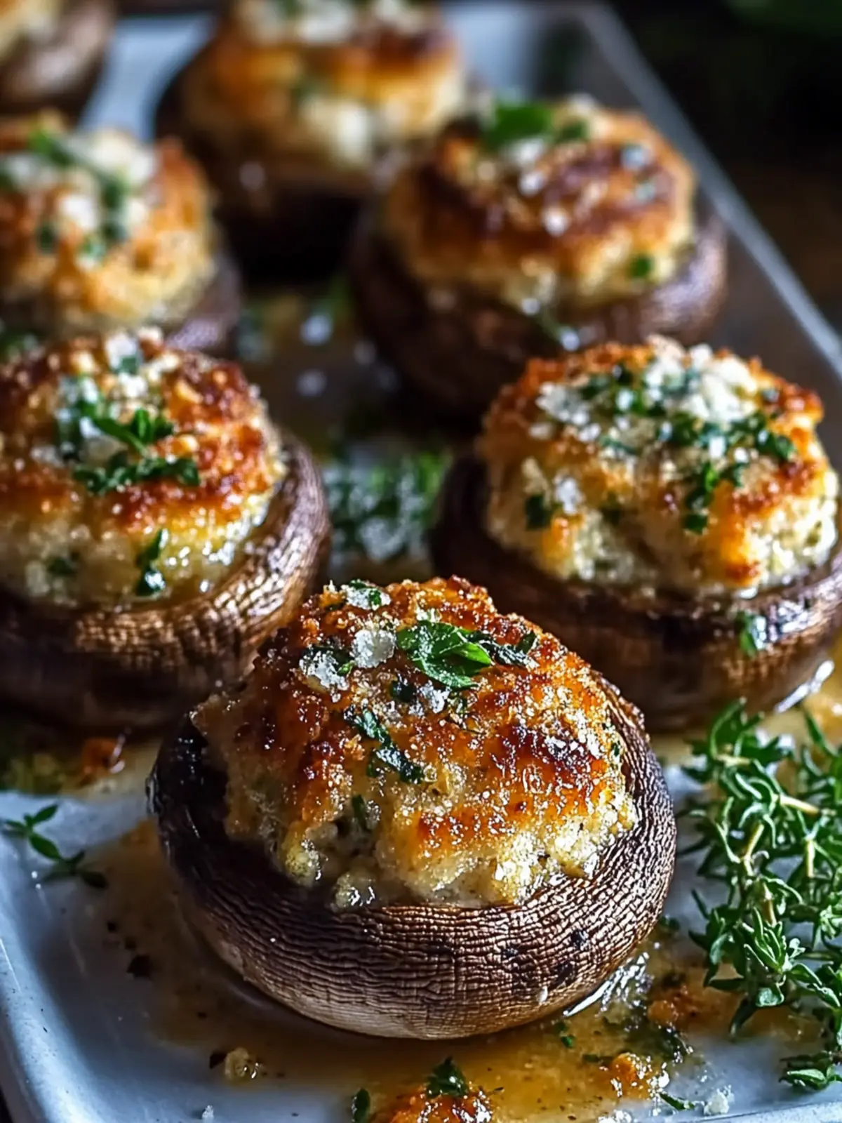 Gourmet Stuffed Mushrooms