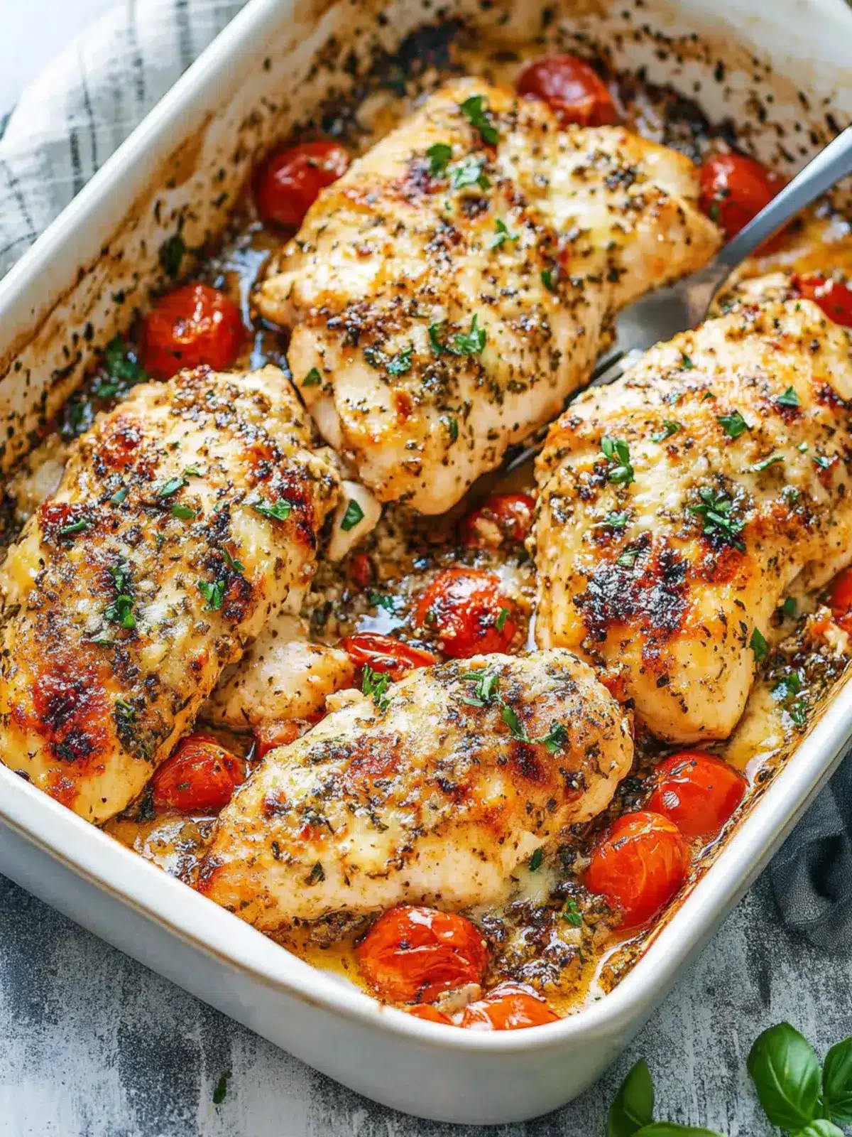 Garlic Parmesan Chicken Bake