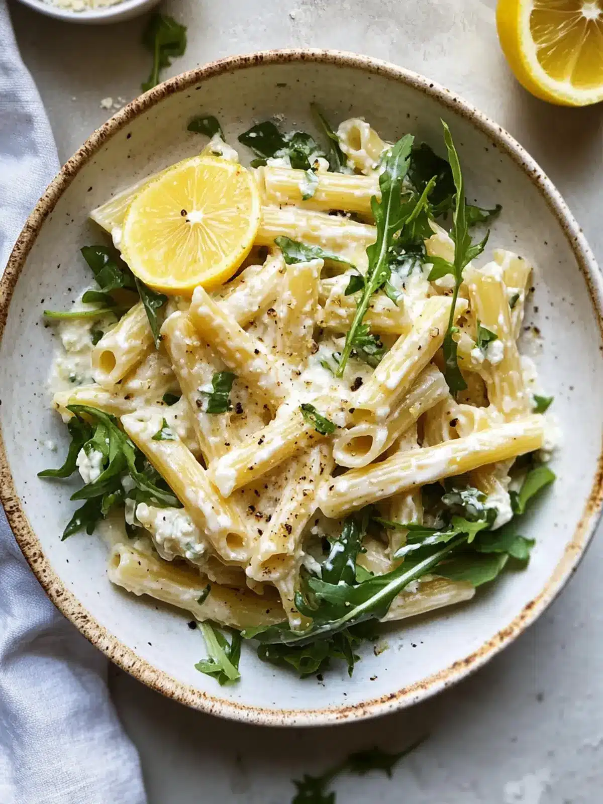 Zesty Lemon Ricotta Pasta With Arugula in Just 20 Minutes 5 Lemon Ricotta Pasta With Arugula