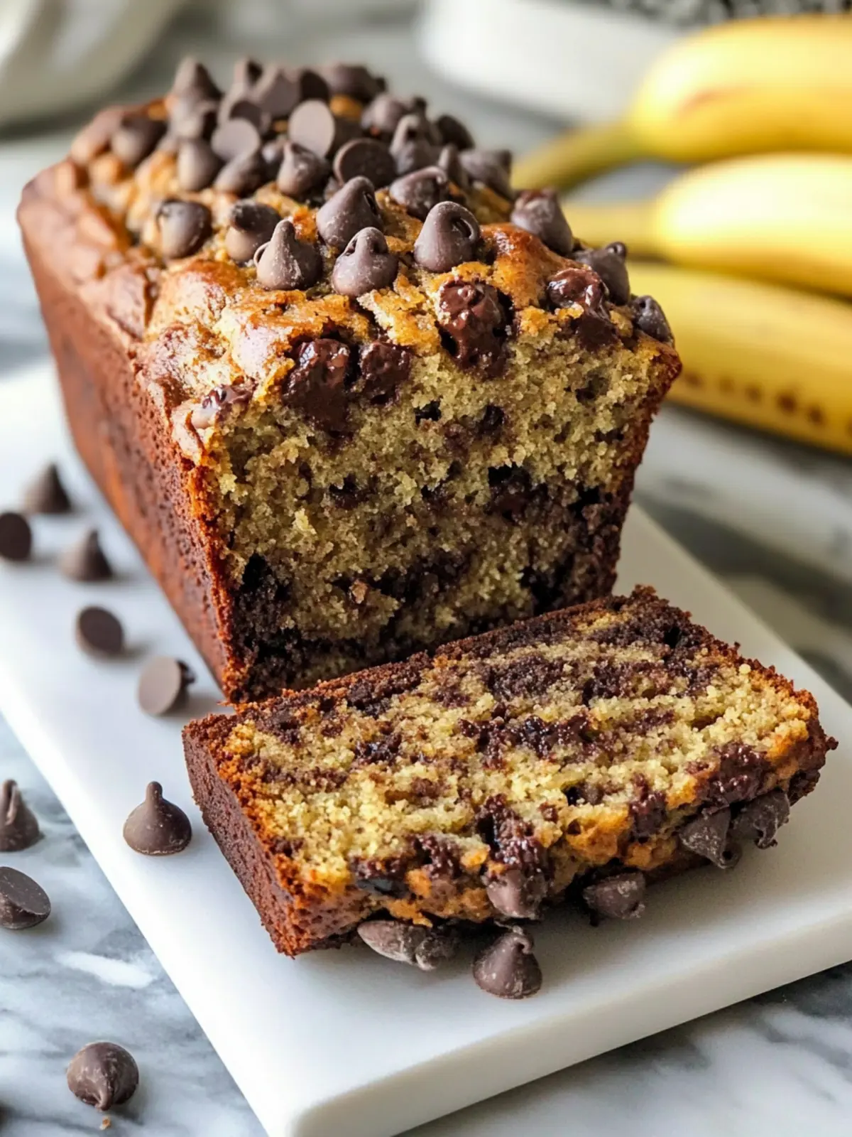 Extremely Moist Chocolate Chip Banana Bread
