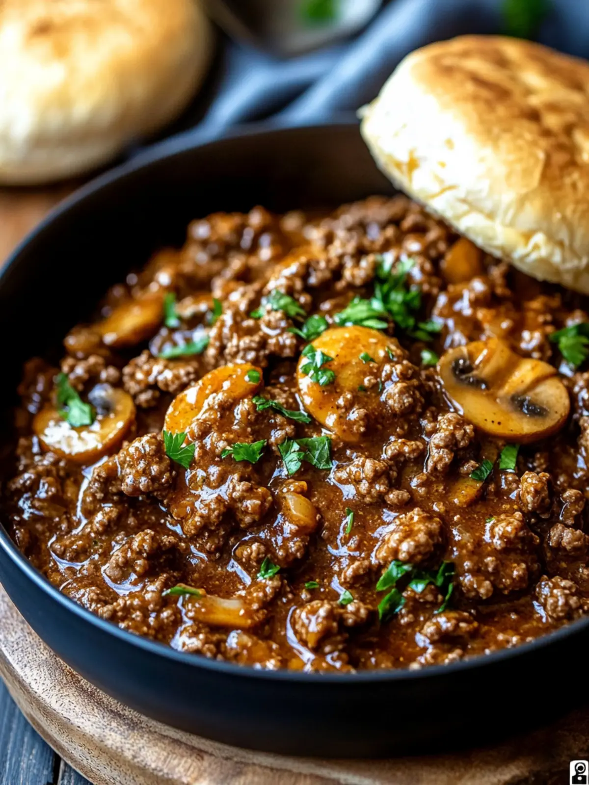 Quick Ground Beef Recipes Mustard Beef with Mushrooms