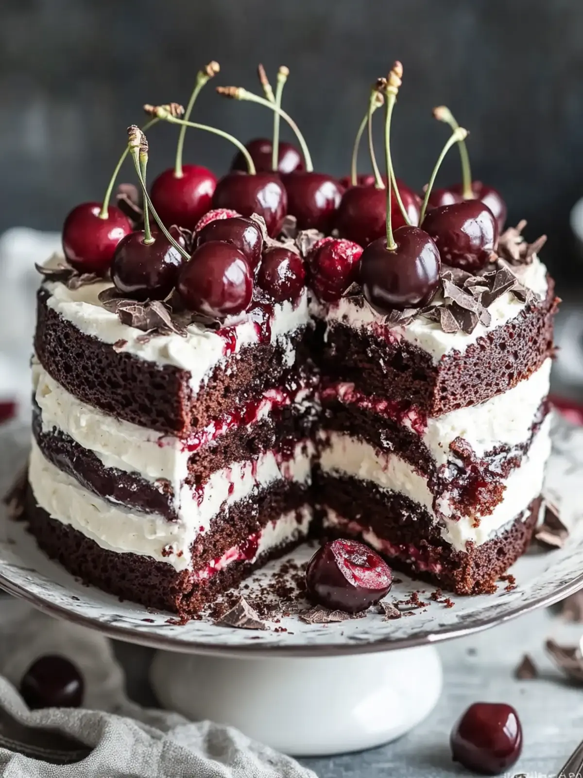 Decadent Chocolate Cherry Layer Cake That's Worth the Wait 2 Decadent Chocolate Cherry Layer Cake