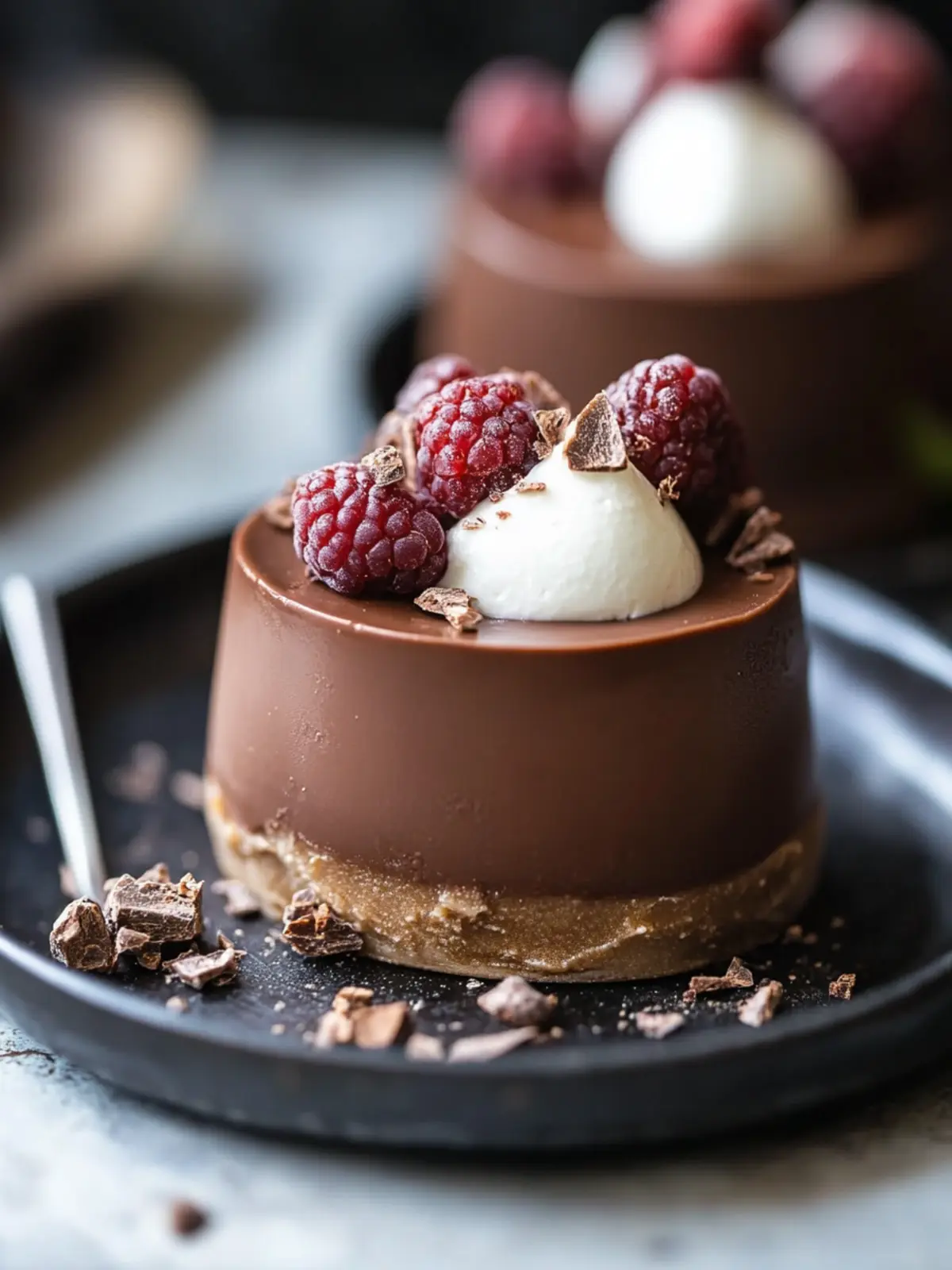 chocolate panna cotta