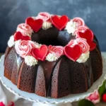 Easy Chocolate Bundt Valentine’s Cake