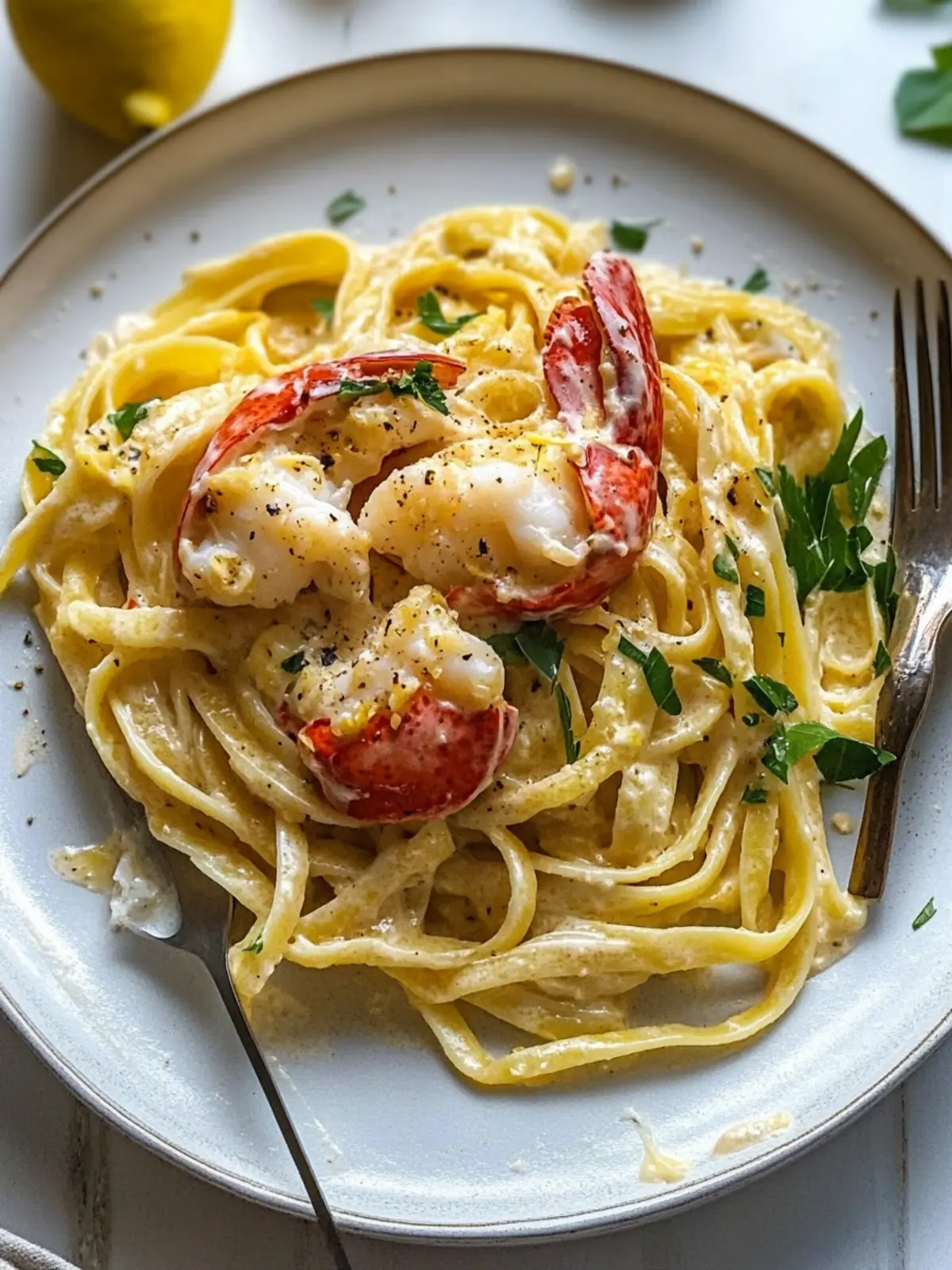 Creamy Lemon Lobster Fettuccine for a Luxurious Dinner Night 3 Creamy Lemon Lobster Fettuccine