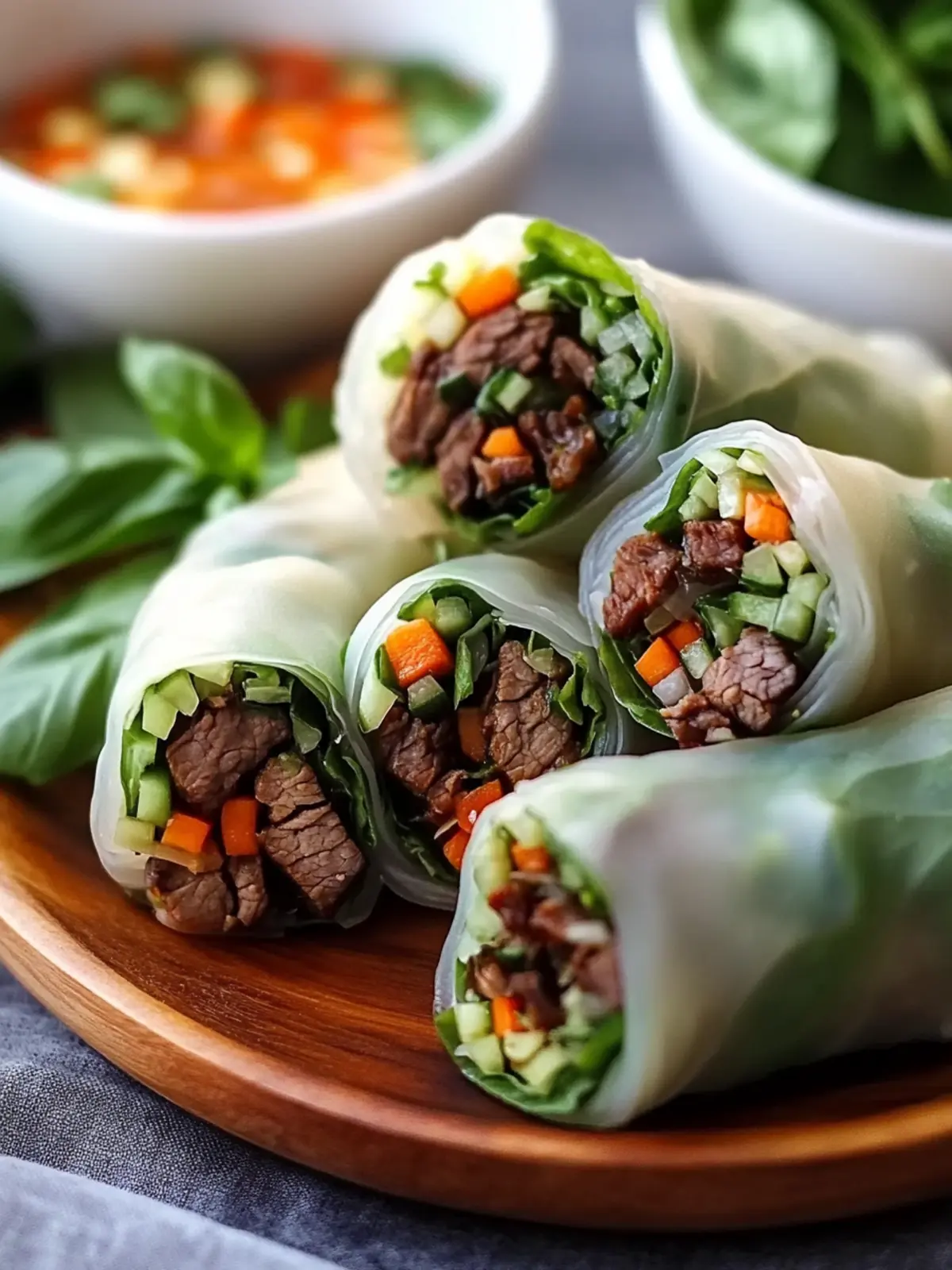 Thai Basil Beef Rolls: A Deliciously Simple Recipe for Home Cooked Flavor