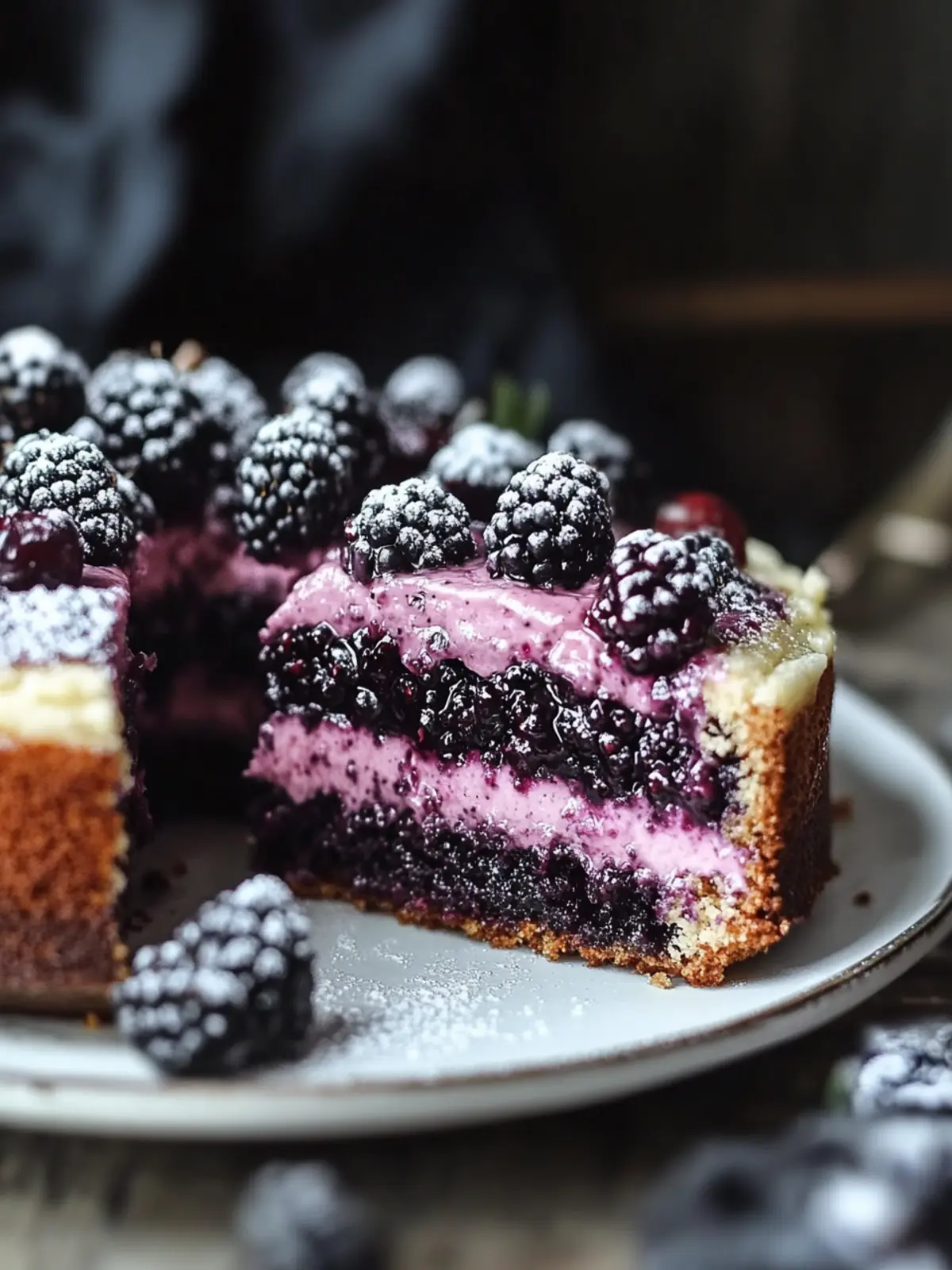 Bourbon Blackberry Cake