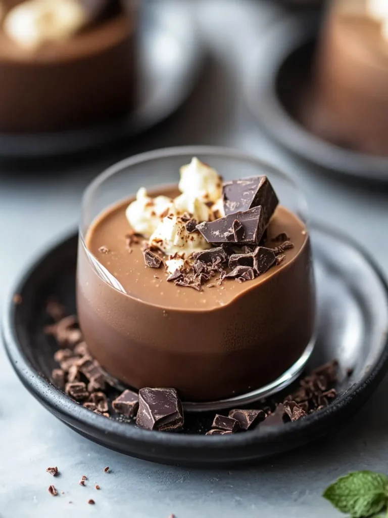 chocolate panna cotta