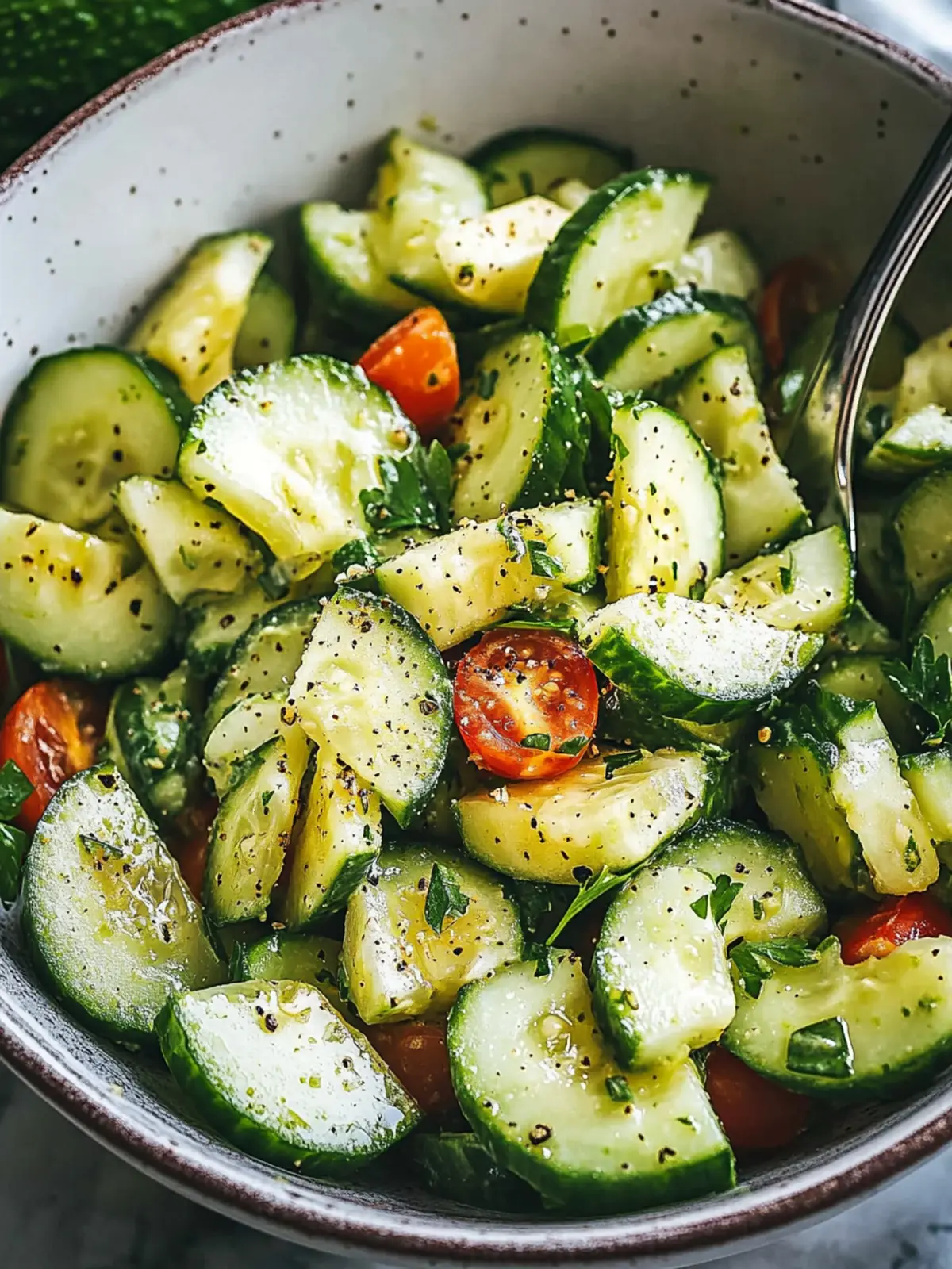 Cucumber Avocado Salad