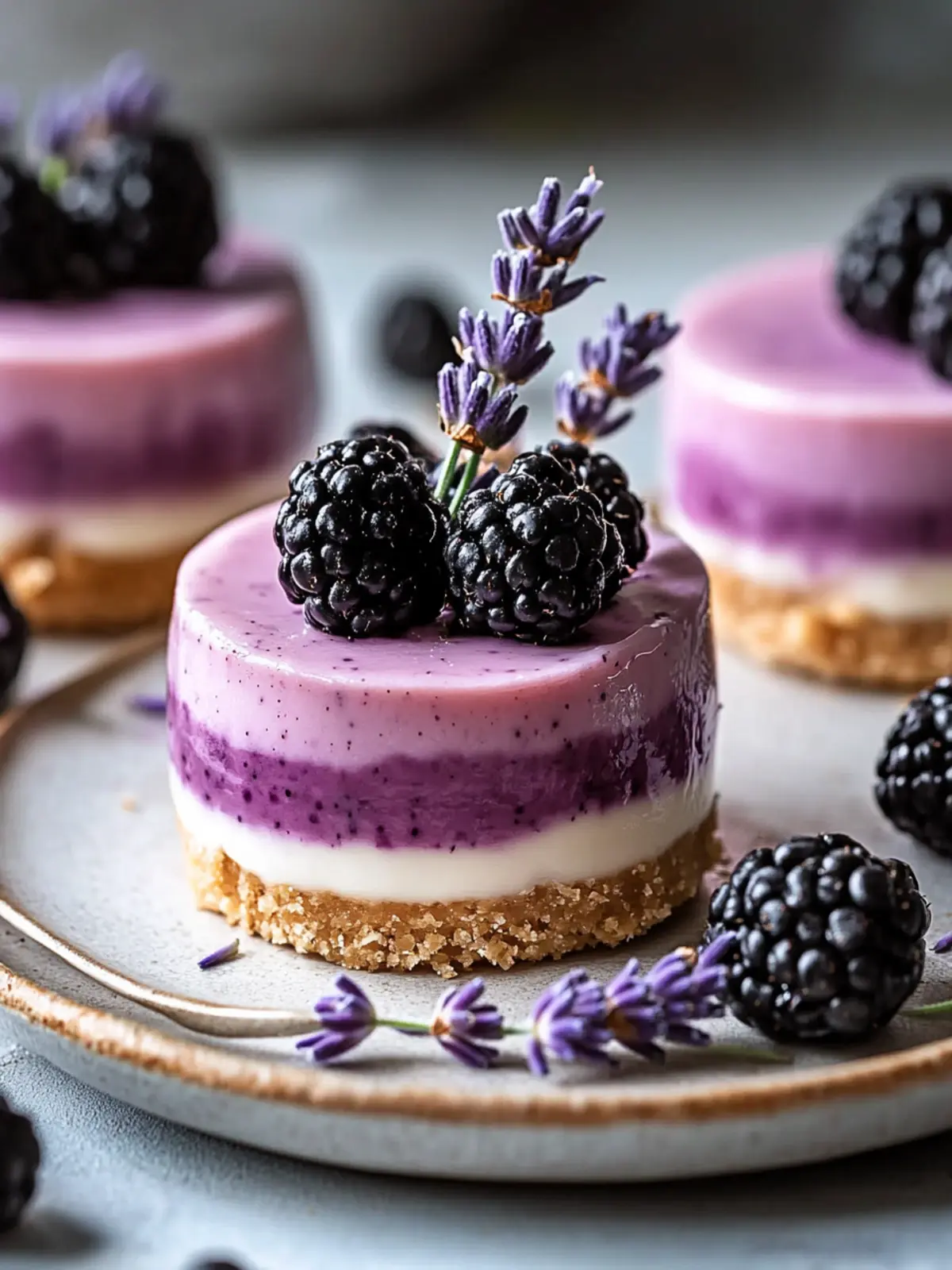 Mini Blackberry Lavender Cheesecakes: A Beginner’s Dream Dessert