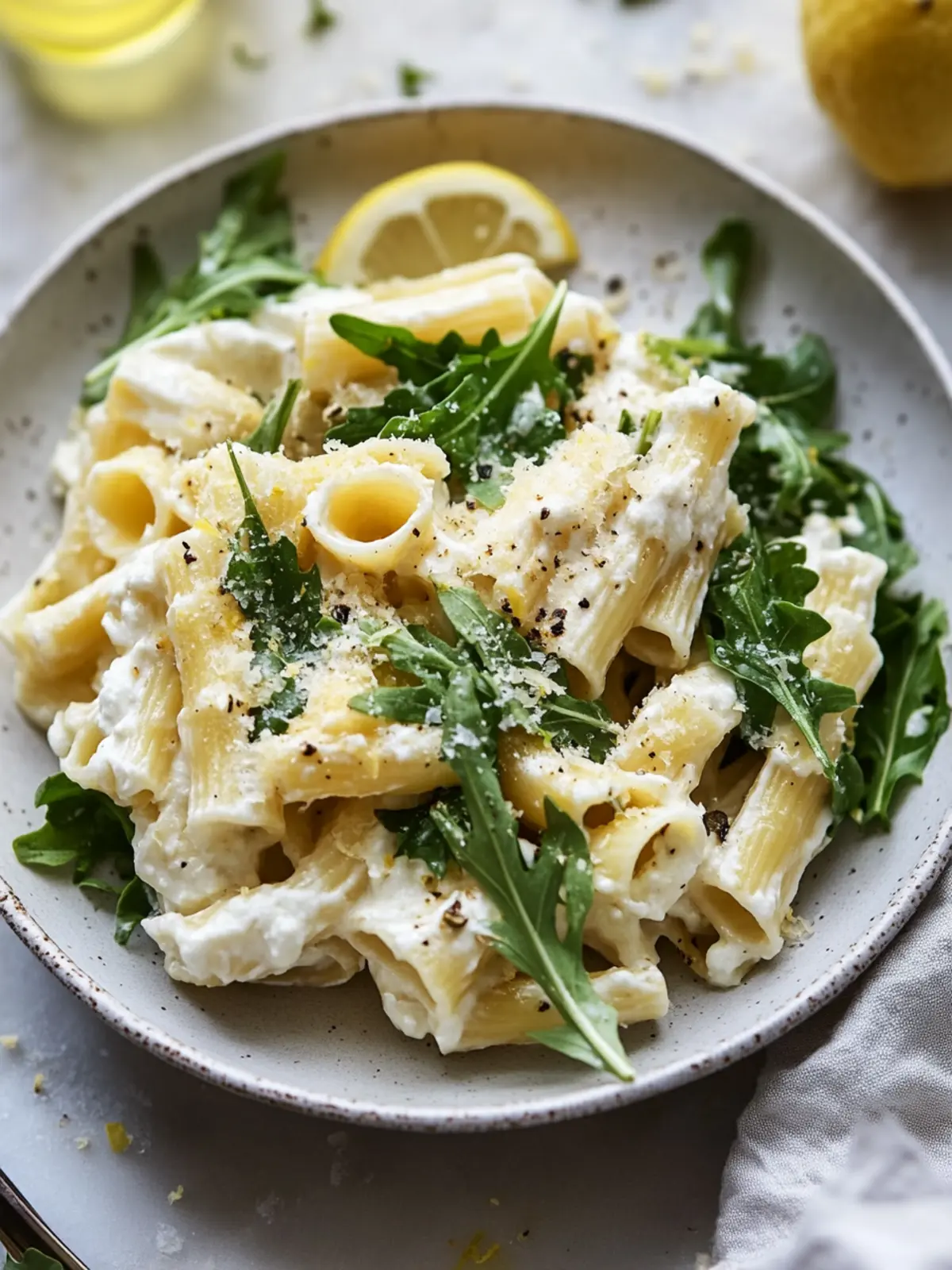 Zesty Lemon Ricotta Pasta With Arugula in Just 20 Minutes 4 Lemon Ricotta Pasta With Arugula