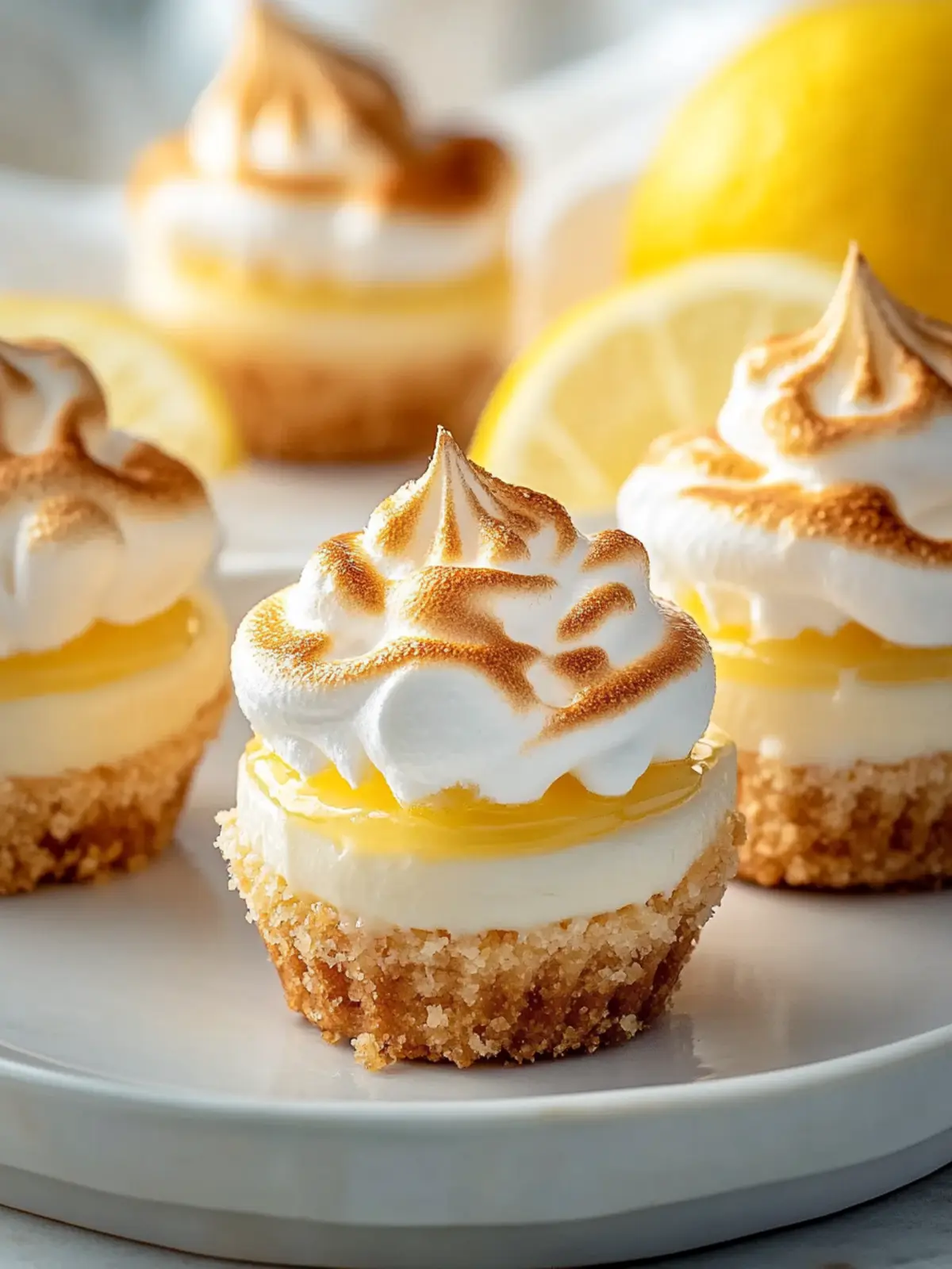 Mini Lemon Meringue Cheesecakes to Brighten Your Day 4 Mini Lemon Meringue Cheesecakes