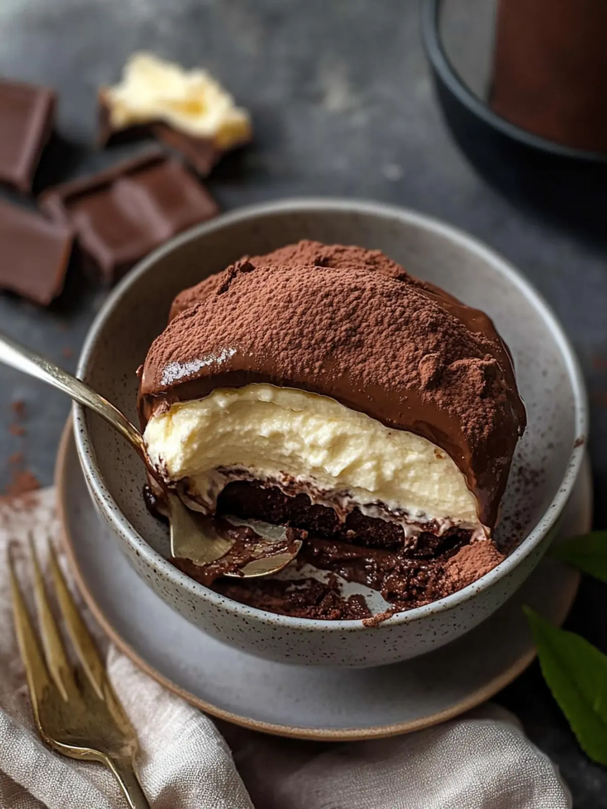 Decadent Chocolate Mousse Tiramisu Perfect for Sweet Moments 2 Chocolate Mousse Tiramisu