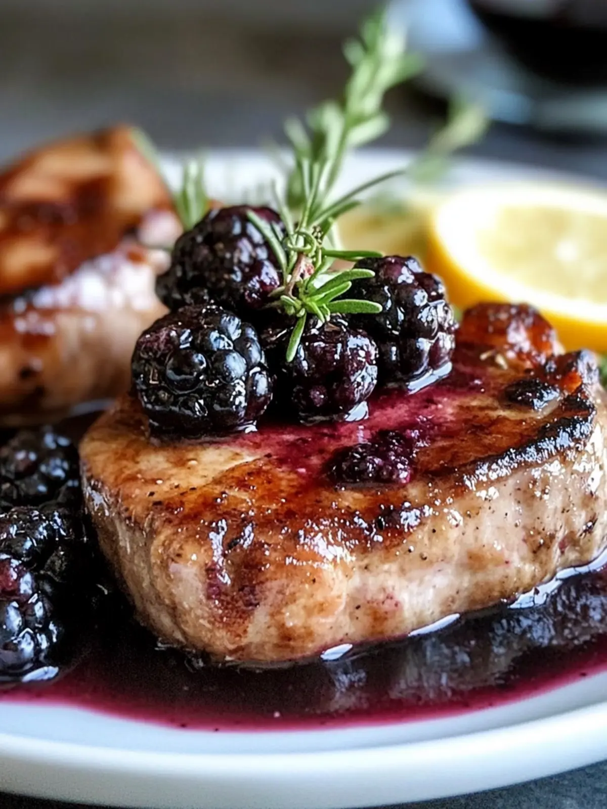 Blackberry Pork Chops Recipe