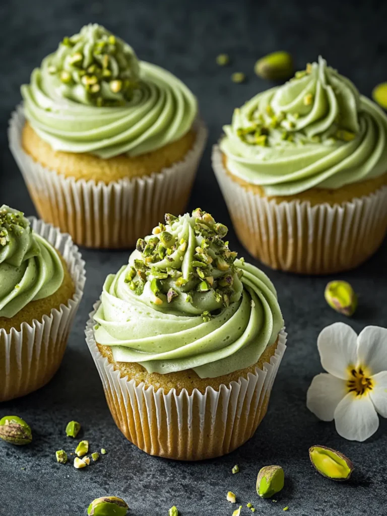 Pistachio Cupcakes