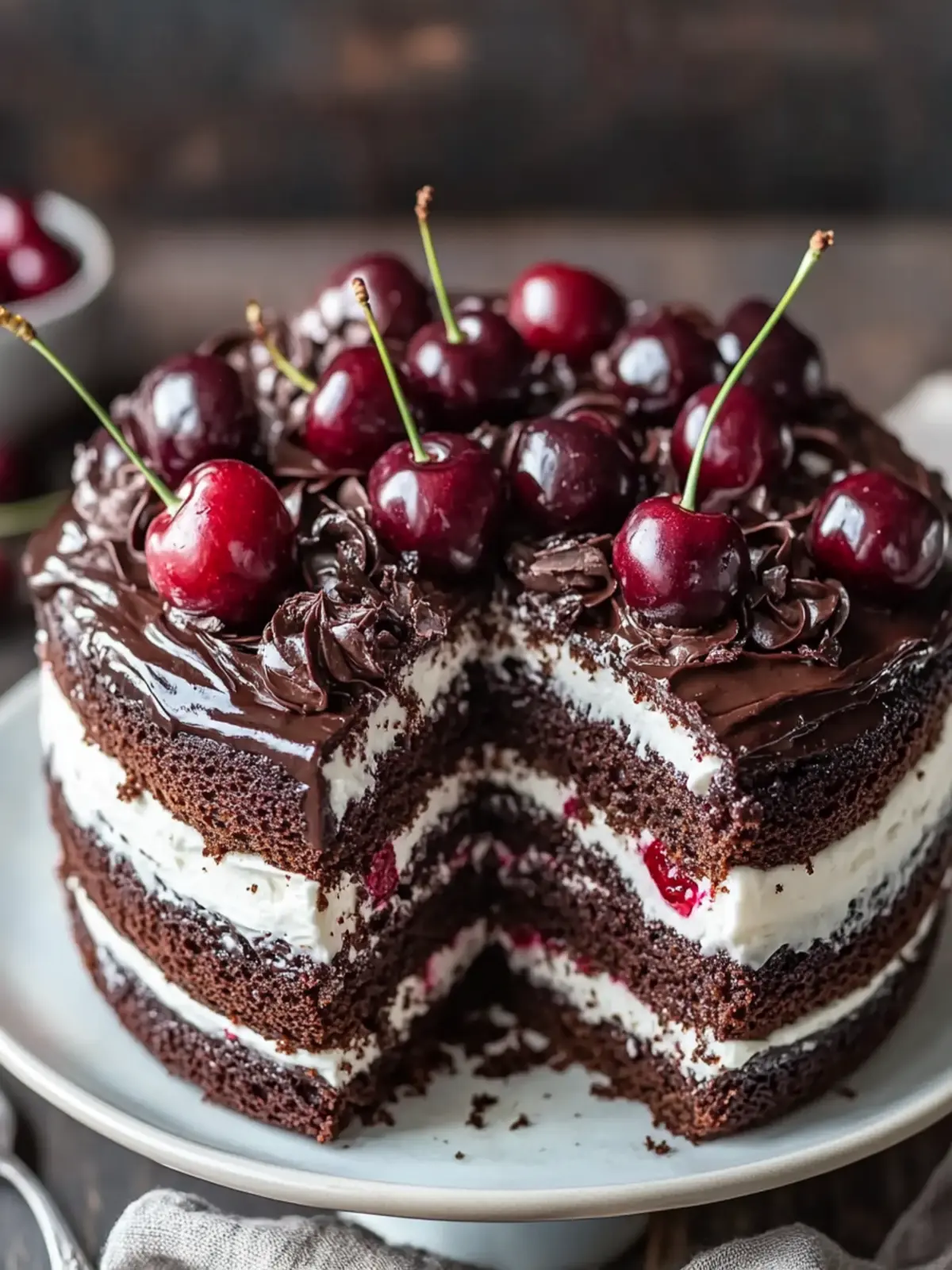 Decadent Chocolate Cherry Layer Cake That's Worth the Wait 4 Decadent Chocolate Cherry Layer Cake