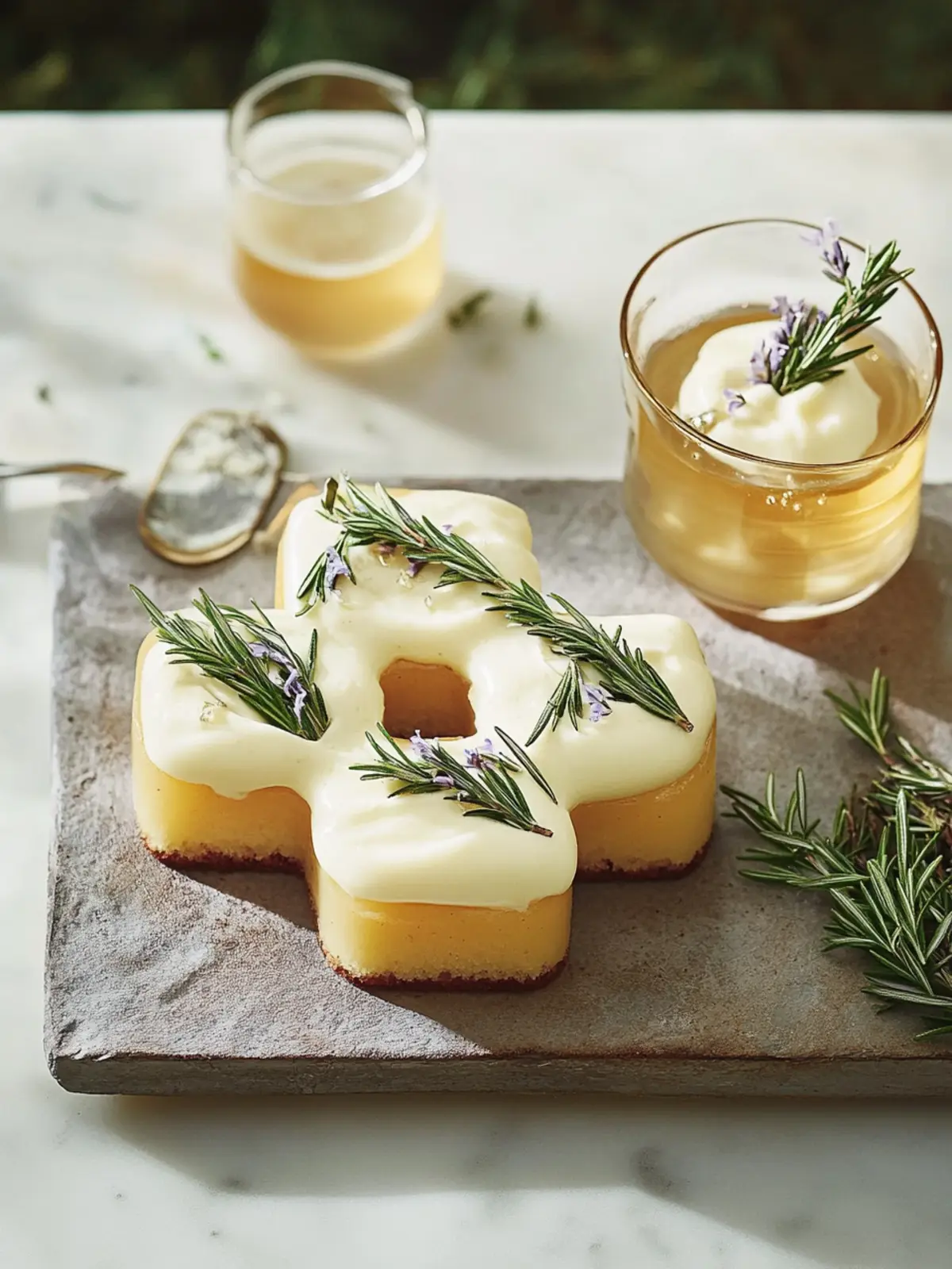 Delight in George Wintle’s Rosemary Syrup Cake with Mead Cream 2 George Wintle’s rosemary syrup cake with mead cream