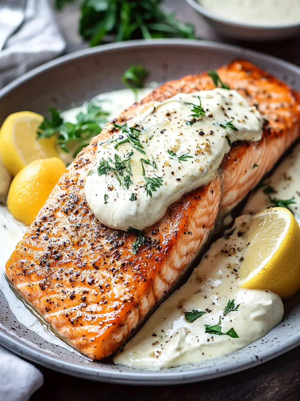 Baked Boursin Salmon – Creamy, Flavorful & Perfectly Baked