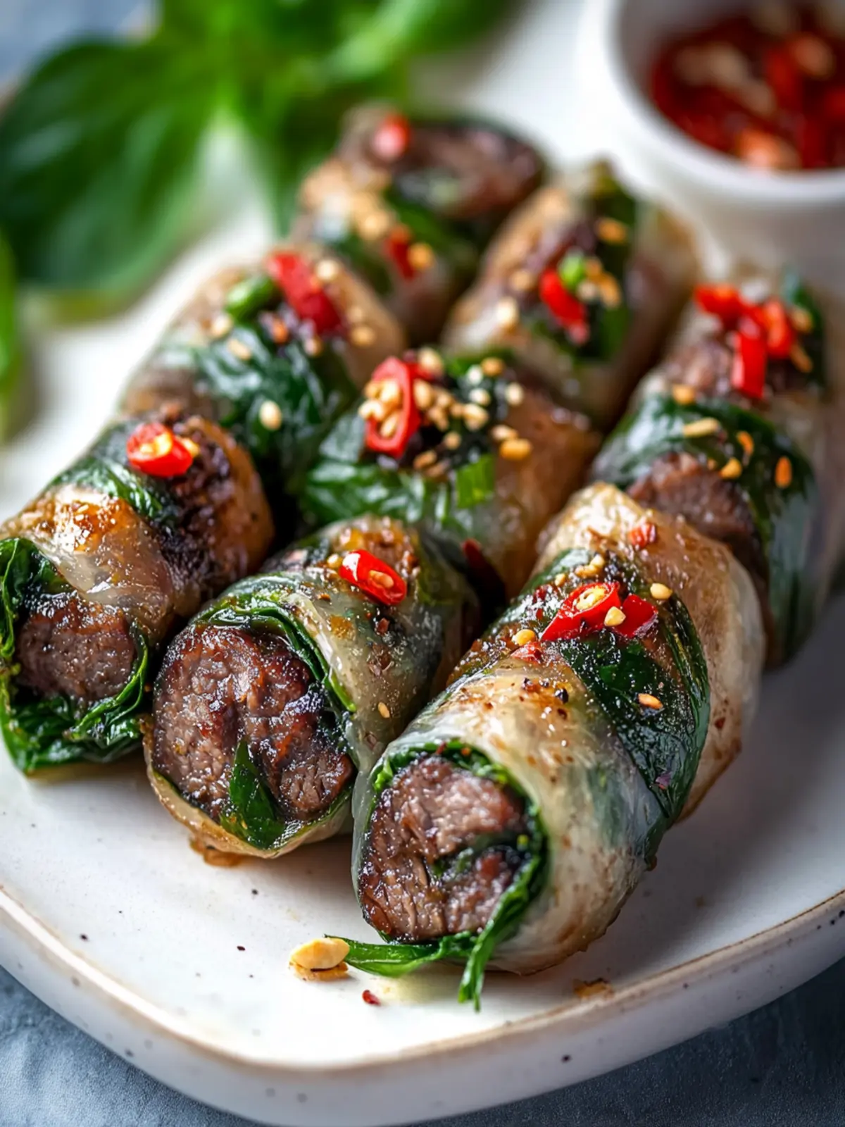 Golden Crispy Thai Basil Beef Rolls You’ll Crave Tonight