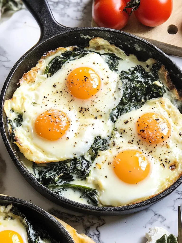 Baked Eggs Florentine