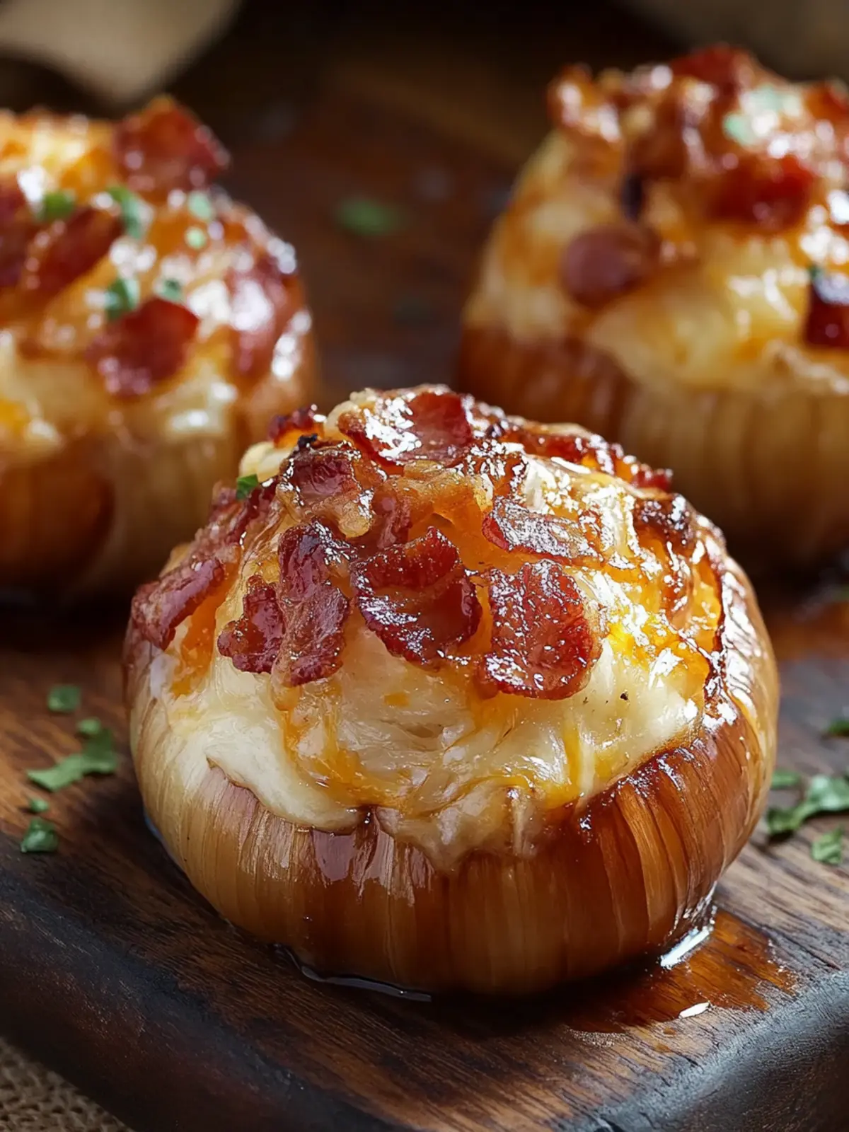 Bacon Cheddar Onion Bombs