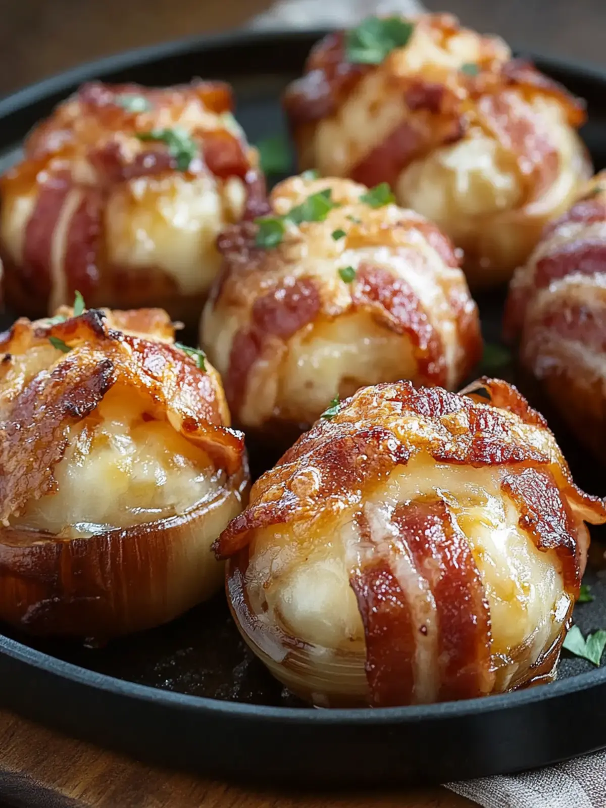 Bacon Cheddar Onion Bombs