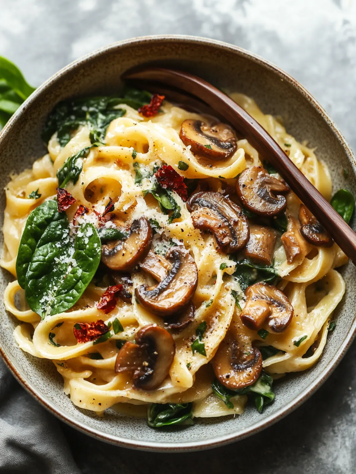 Creamy Easy Mushroom Spinach Pasta in Just 30 Minutes 2 Easy Mushroom Spinach Pasta