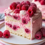 White Chocolate Raspberry Cake