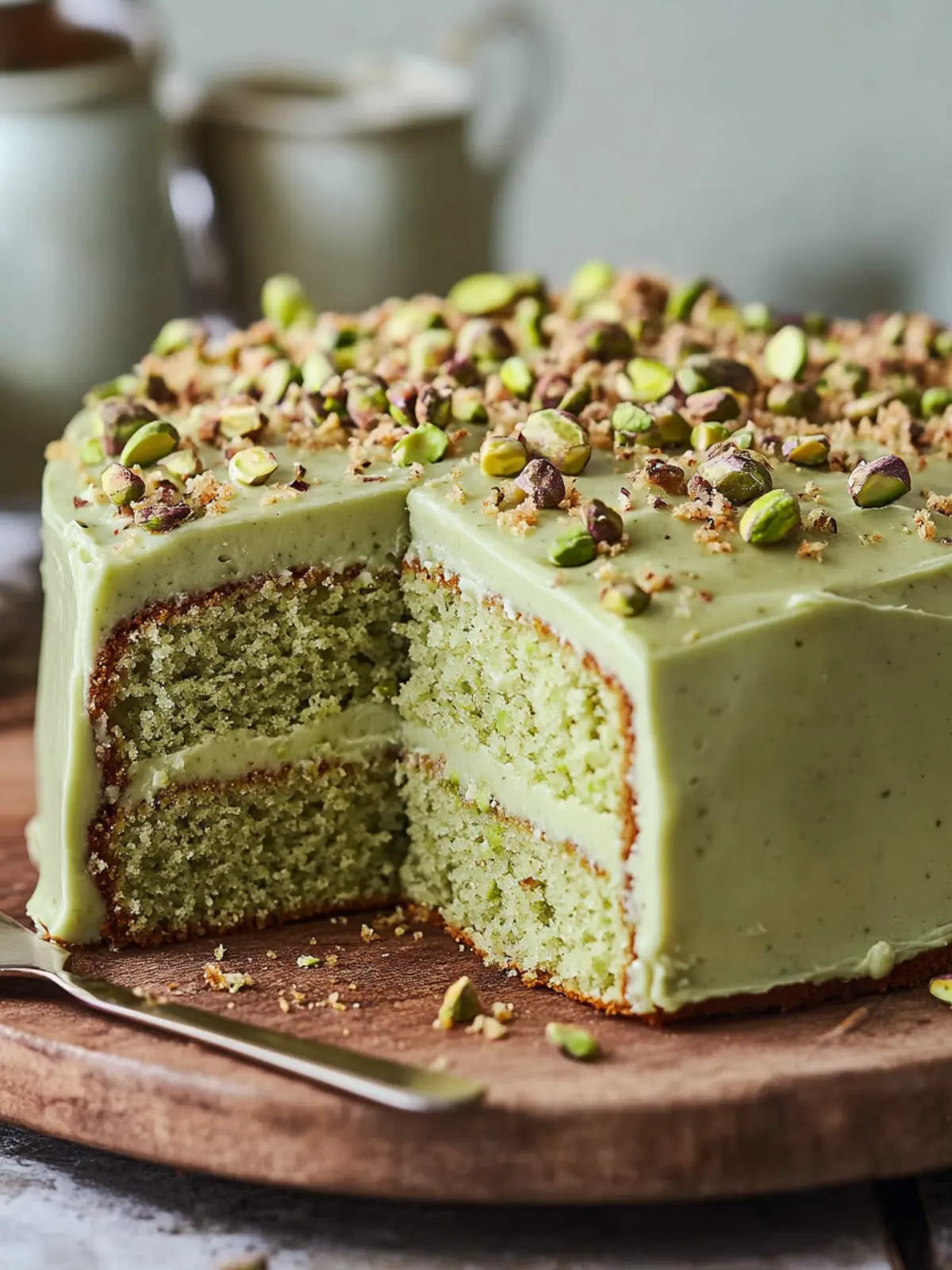 Pistachio Cake Recipe (With Pistachio Cream Cheese Frosting)