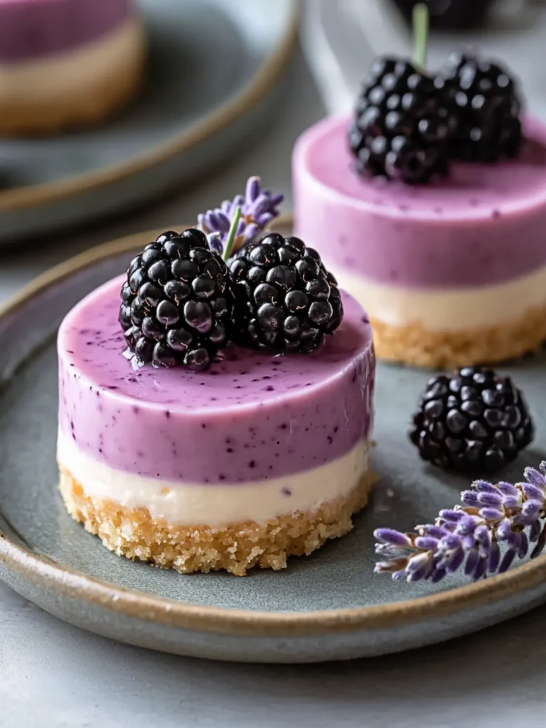 Mini Blackberry Lavender Cheesecakes: A Beginner’s Dream Dessert