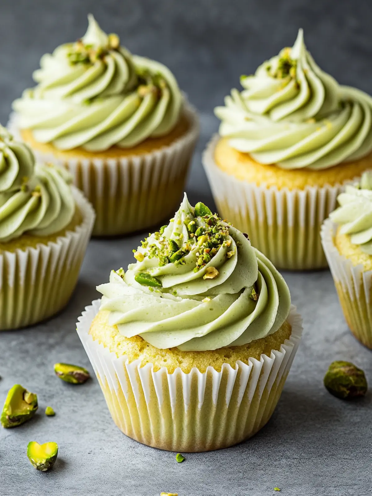Pistachio Cupcakes