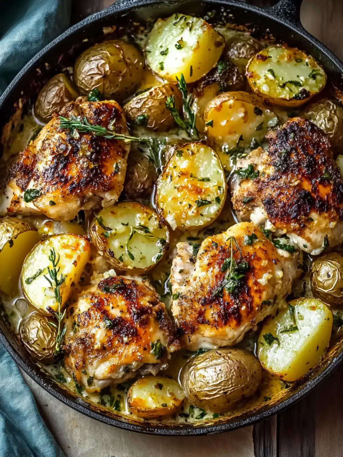 Garlic Parmesan Chicken and Potatoes