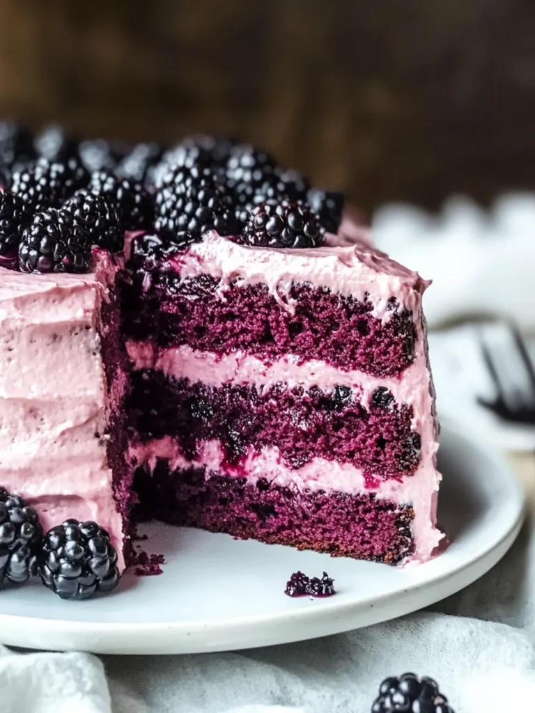 Bourbon Blackberry Cake