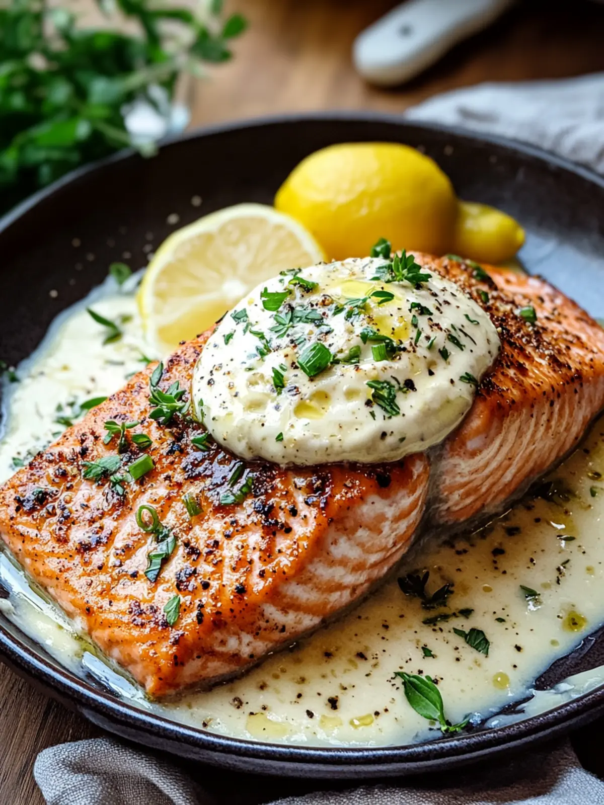 Baked Boursin Salmon – Creamy, Flavorful & Perfectly Baked