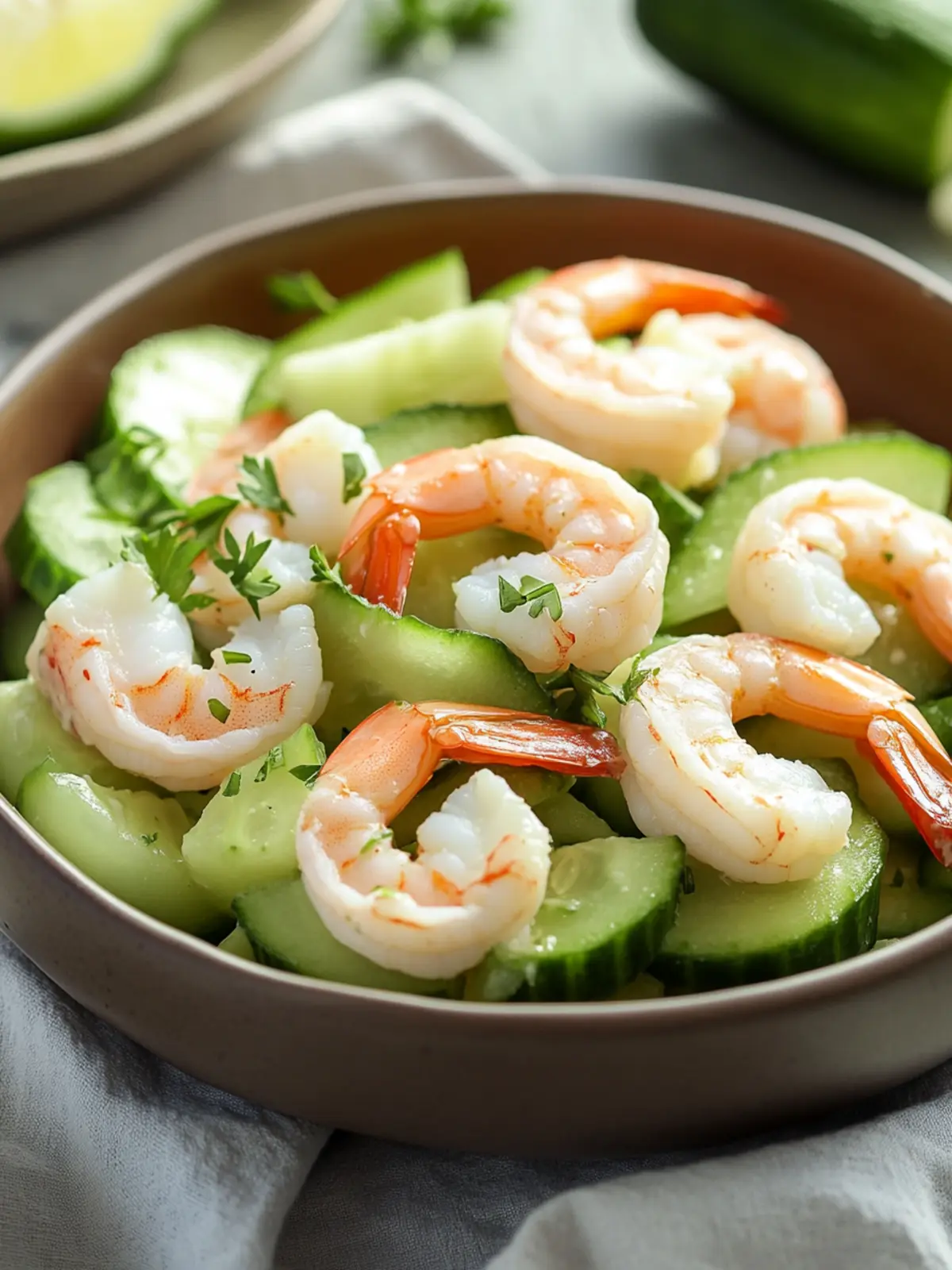 Delicious Creamy Cucumber Shrimp Salad for Wholesome Meals 4 Creamy Cucumber Shrimp Salad
