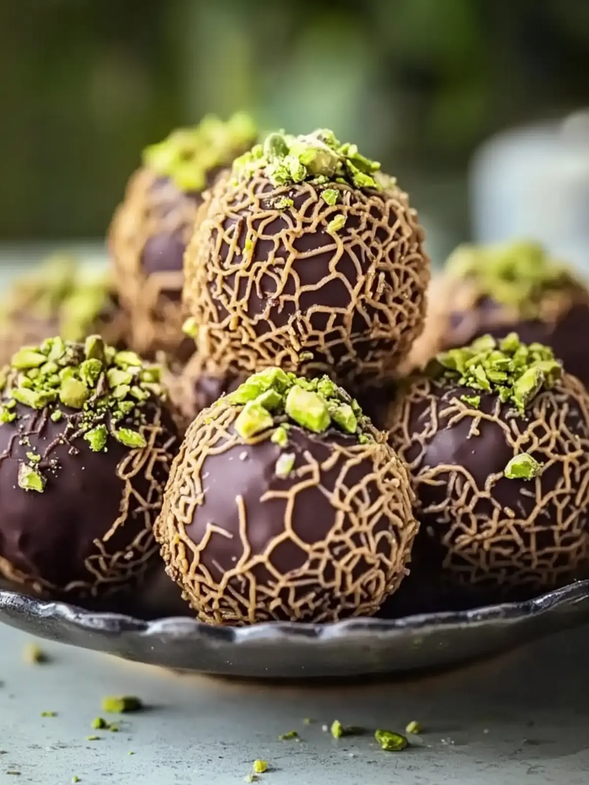 Indulge in Luxurious Dubai Chocolate Balls with Pistachio Bliss 2 Indulge in Luxurious Dubai Chocolate Balls with Pistachio