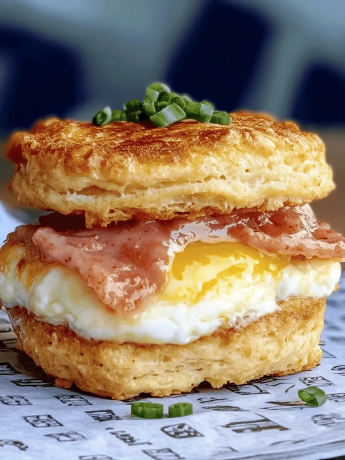 Hamptons Soufflé-Egg Biscuit Sandwich: Sweet, Spicy & Fluffy Brunch