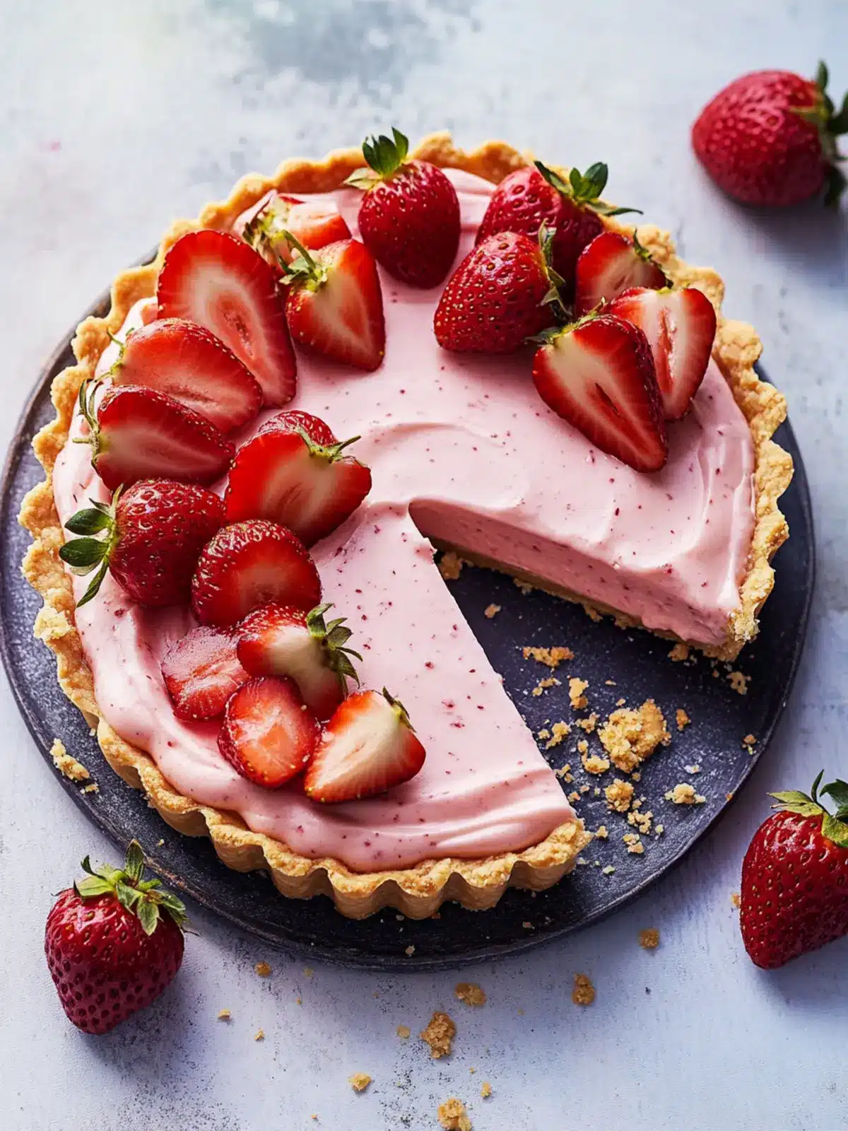 Strawberry Mousse Tart Recipe