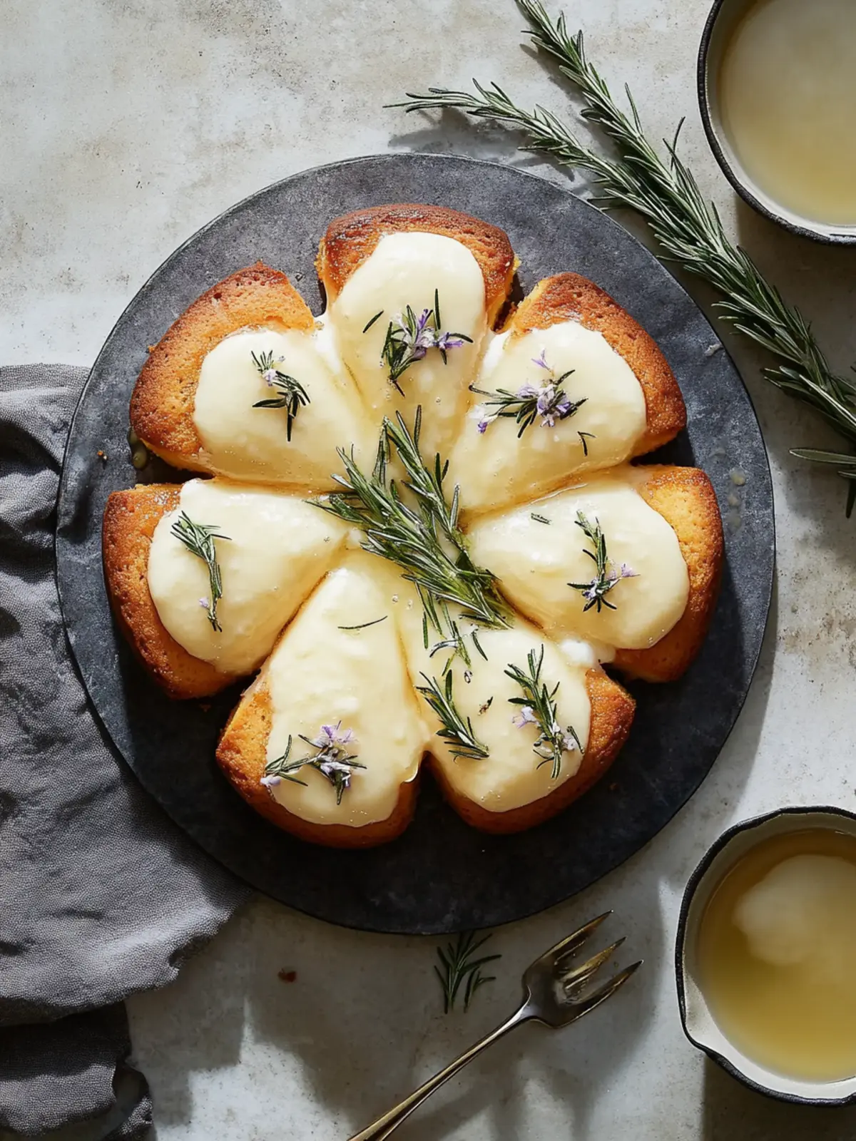 Delight in George Wintle’s Rosemary Syrup Cake with Mead Cream 5 George Wintle’s rosemary syrup cake with mead cream
