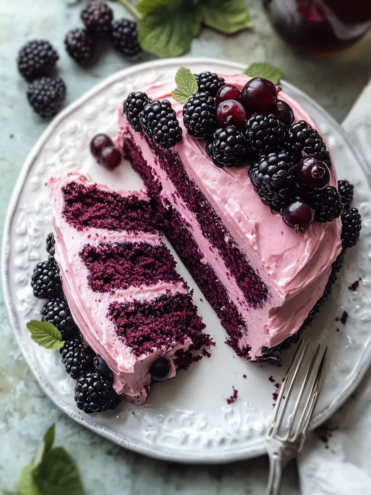 Bourbon Blackberry Cake