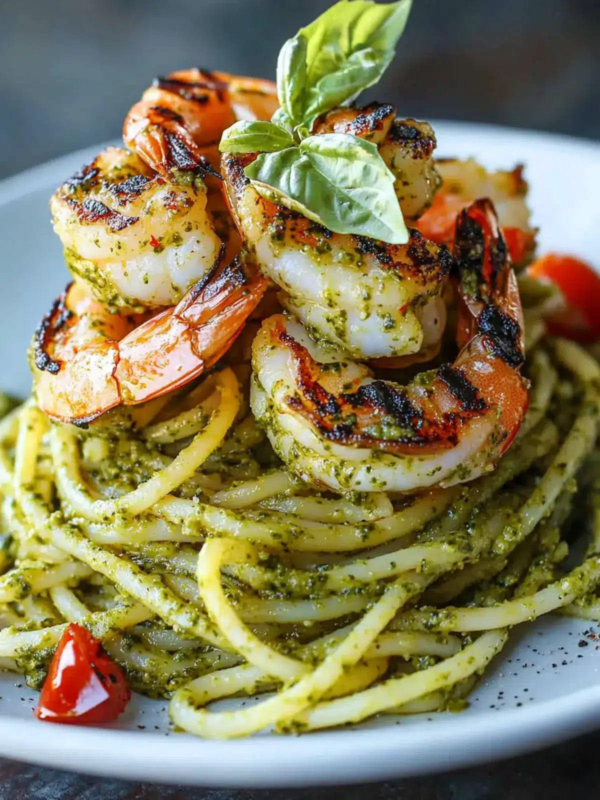 Pesto Pasta and Grilled Shrimp Stack for Effortless Elegance 3 Pesto Pasta and Grilled Shrimp Stack