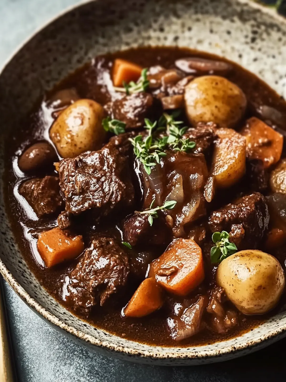 Slow-Cooked Beef Bourguignon