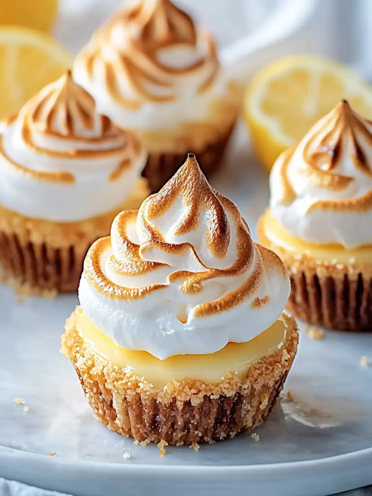 Mini Lemon Meringue Cheesecakes to Brighten Your Day 5 Mini Lemon Meringue Cheesecakes