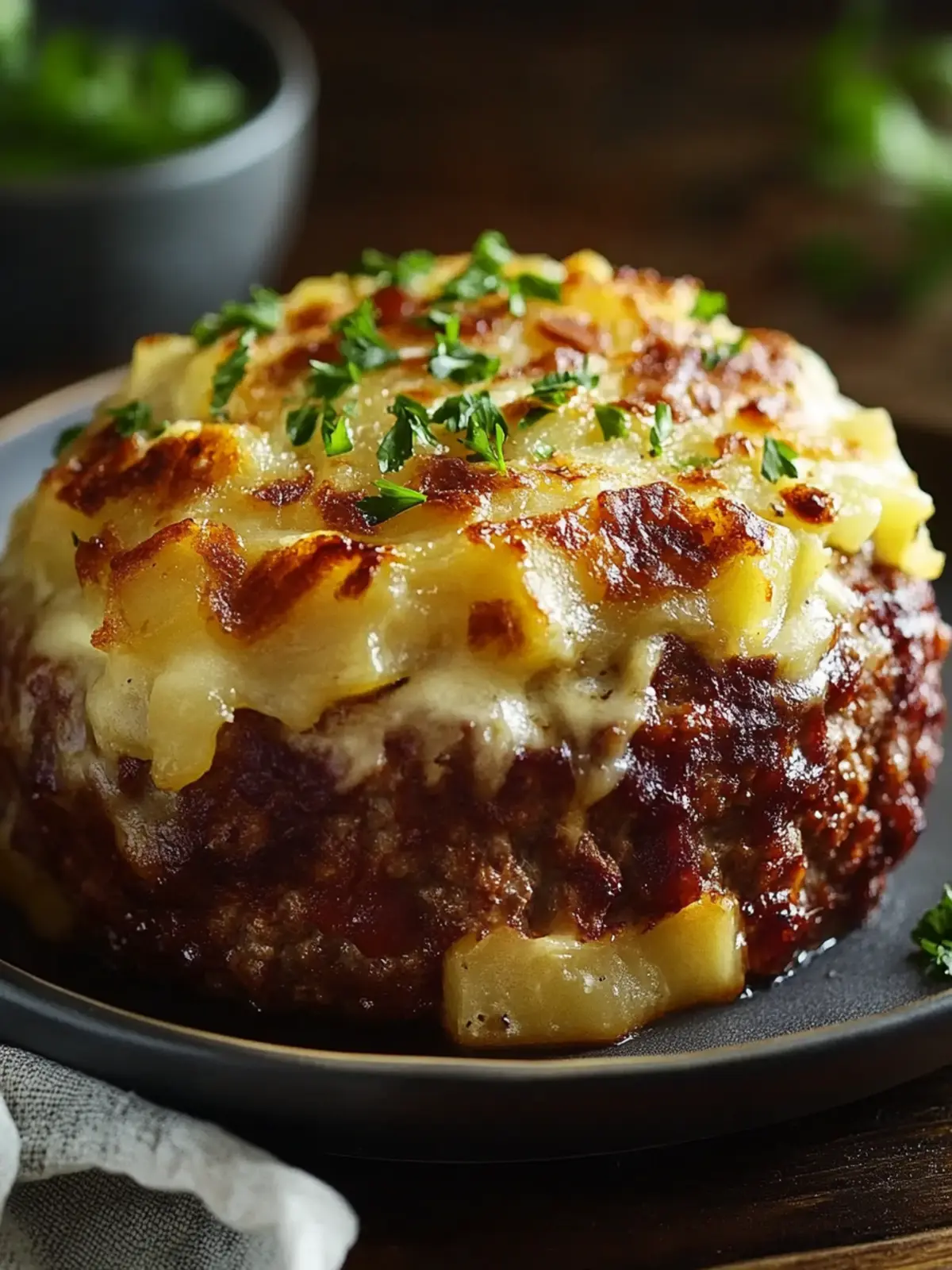 Loaded Potato and Meatloaf